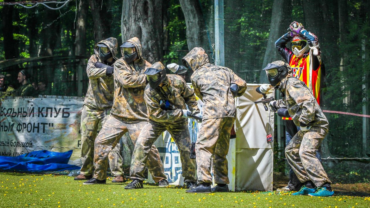 People Playing Paintball