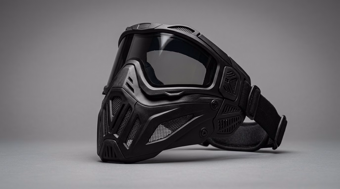 HK Army KLR paintball mask – black tactical mask with thermal lens – product review