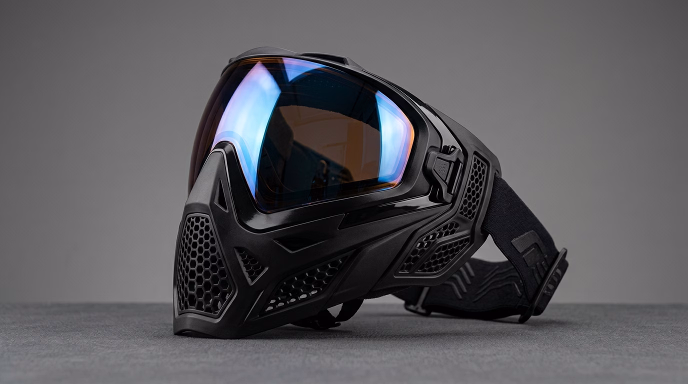 Push Unite paintball mask – black tournament goggle with spherical lens – product review