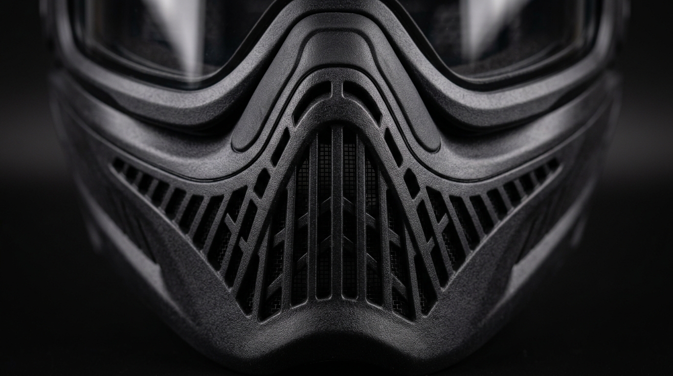 Push Unite paintball mask – ventilation zone detail – mask review