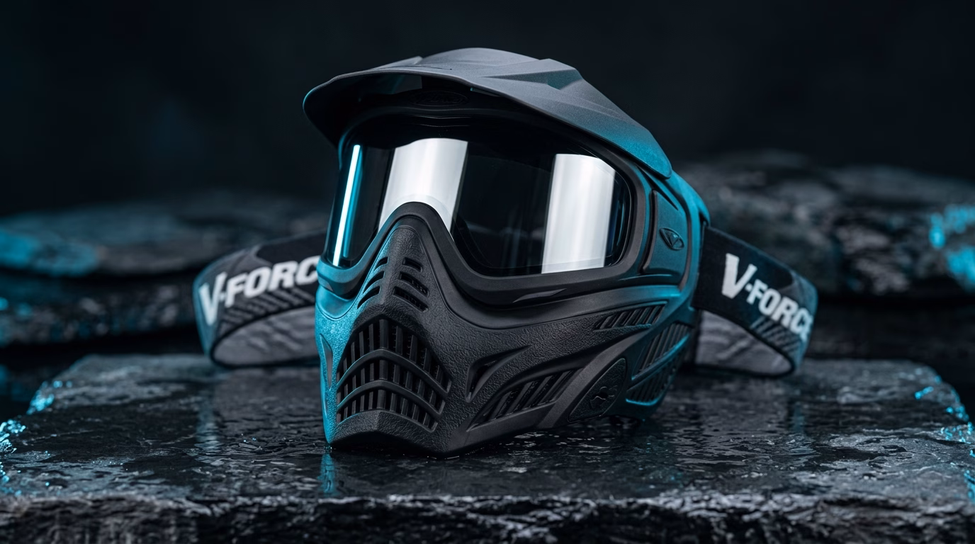 V-Force Grill Paintball Mask - Studio Product Photography
