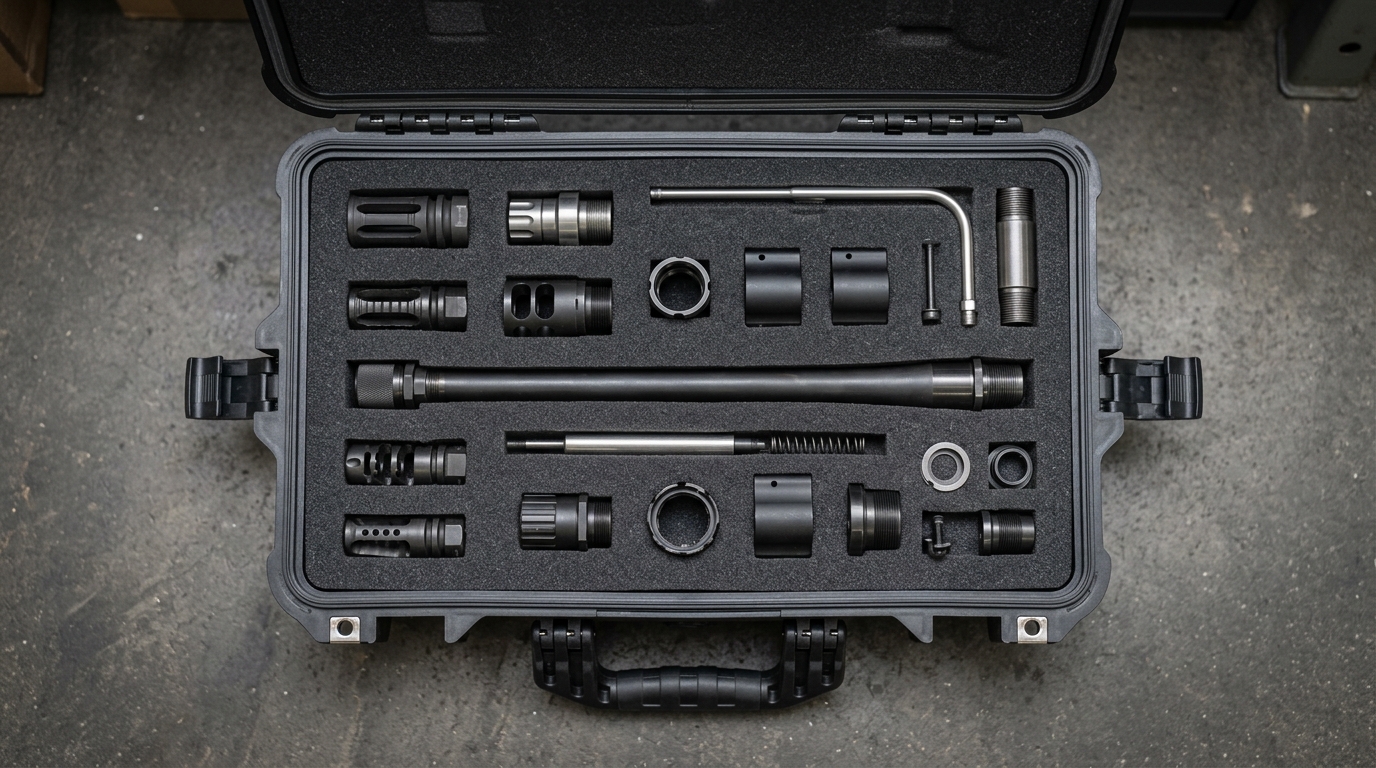 HK Army LAZR barrel kit – hard-shell protective case organization – gear protection