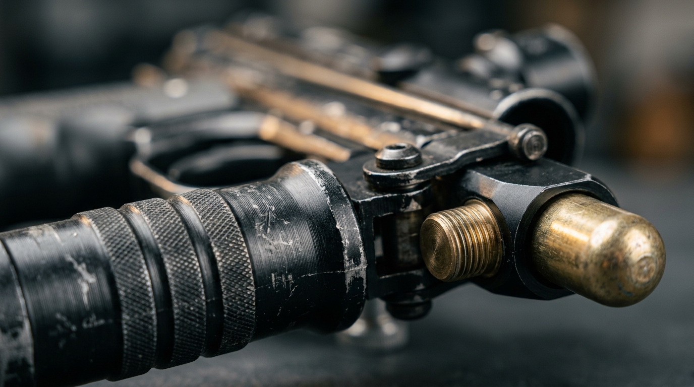 JT ER2 pump pistol – CO2 cartridge detail – budget paintball pistol review