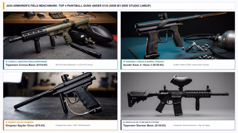 Best Paintball Guns Under $150 (2026): Top Field-Tested Picks