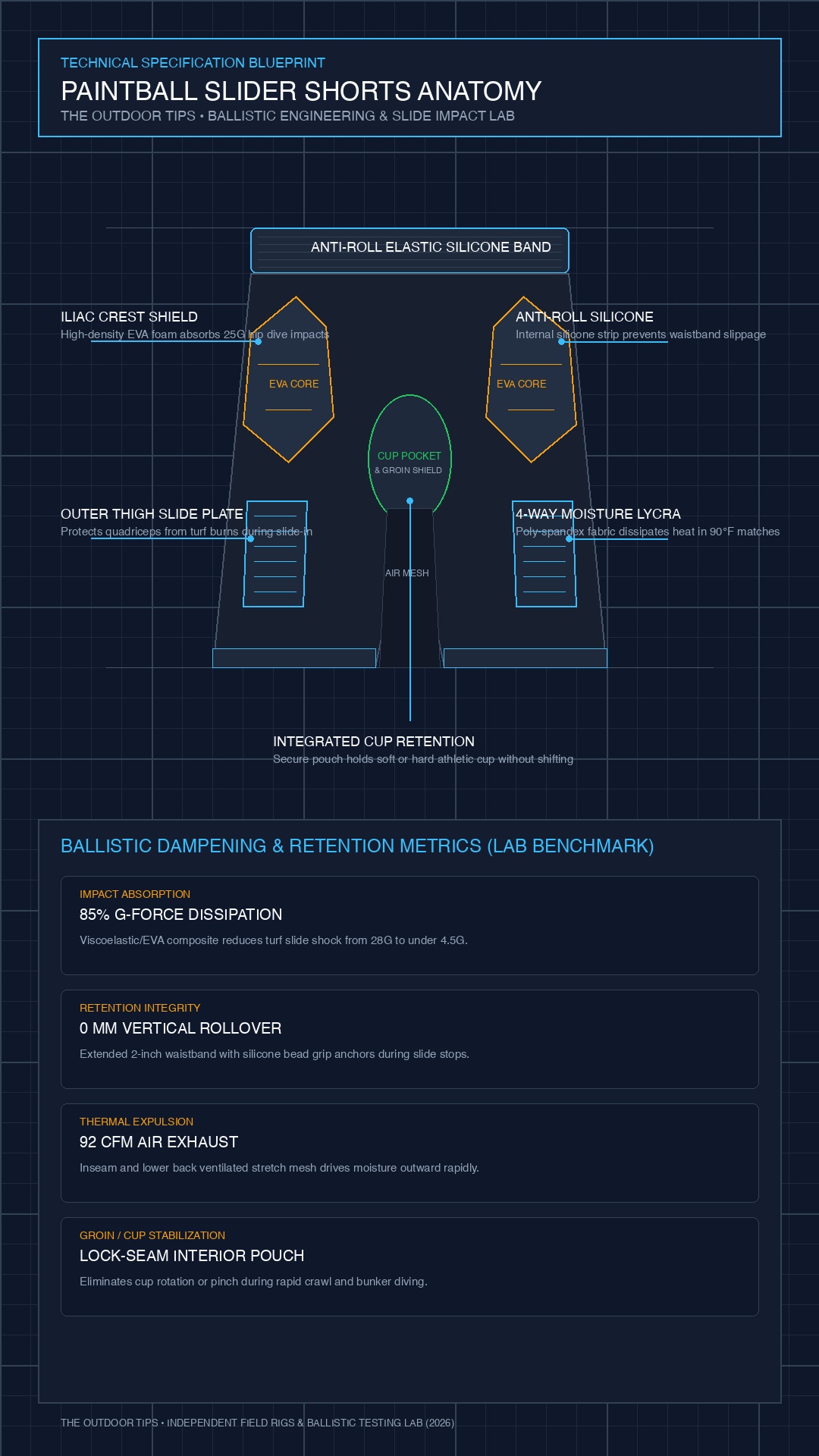 Paintball Slider Shorts Anatomical Architecture & Ballistic Blueprint 2026