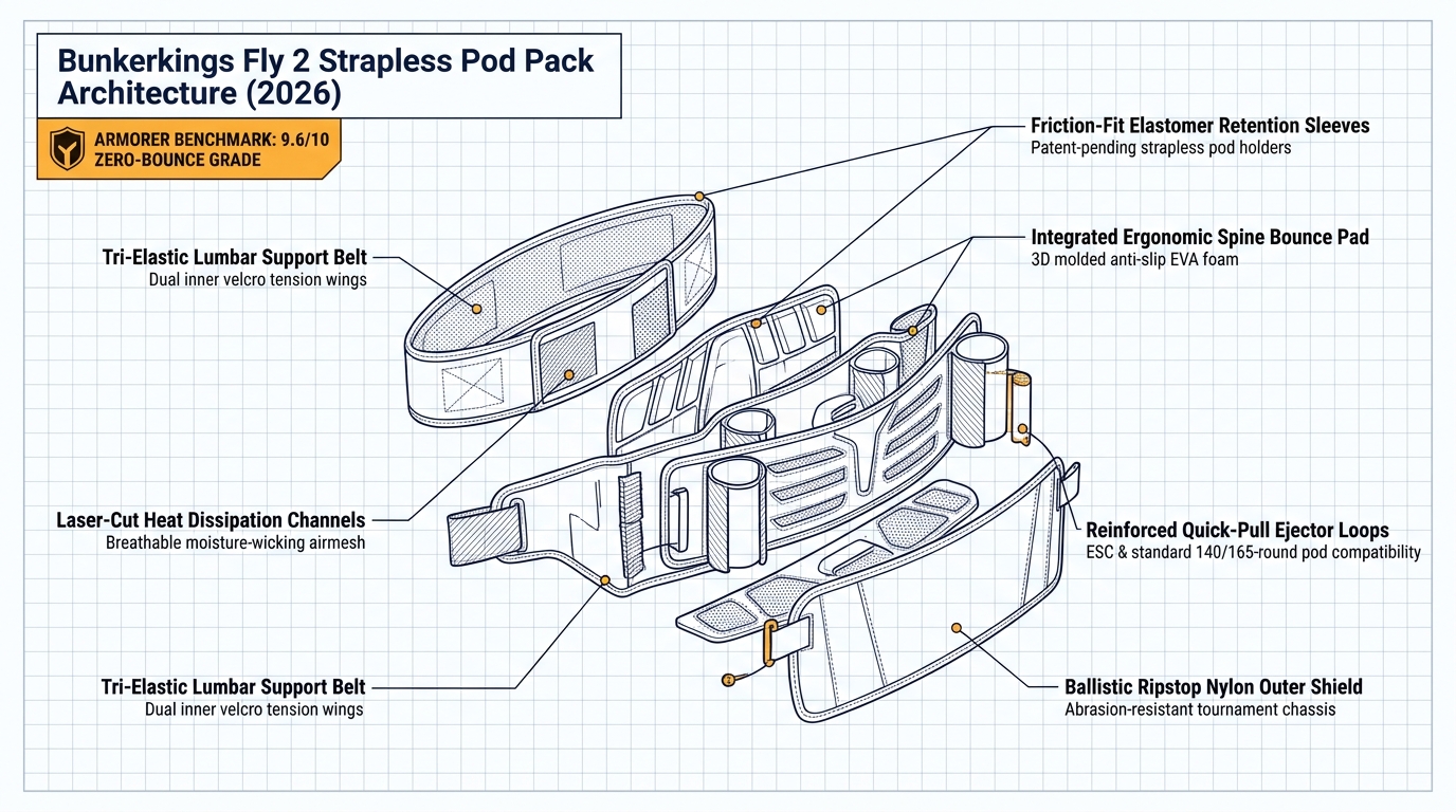 Bunkerkings Fly 2 Strapless Pod Pack Component Anatomy Blueprint 2026