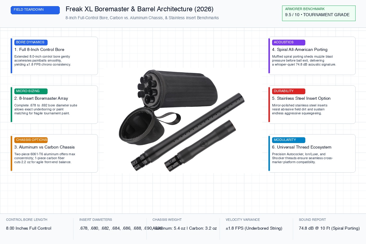 Freak XL barrel component anatomy blueprint 2026