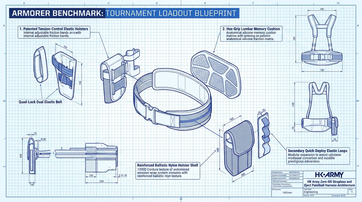 HK Army Zero-GX and Eject Pod Pack Component Anatomy Blueprint Infographic
