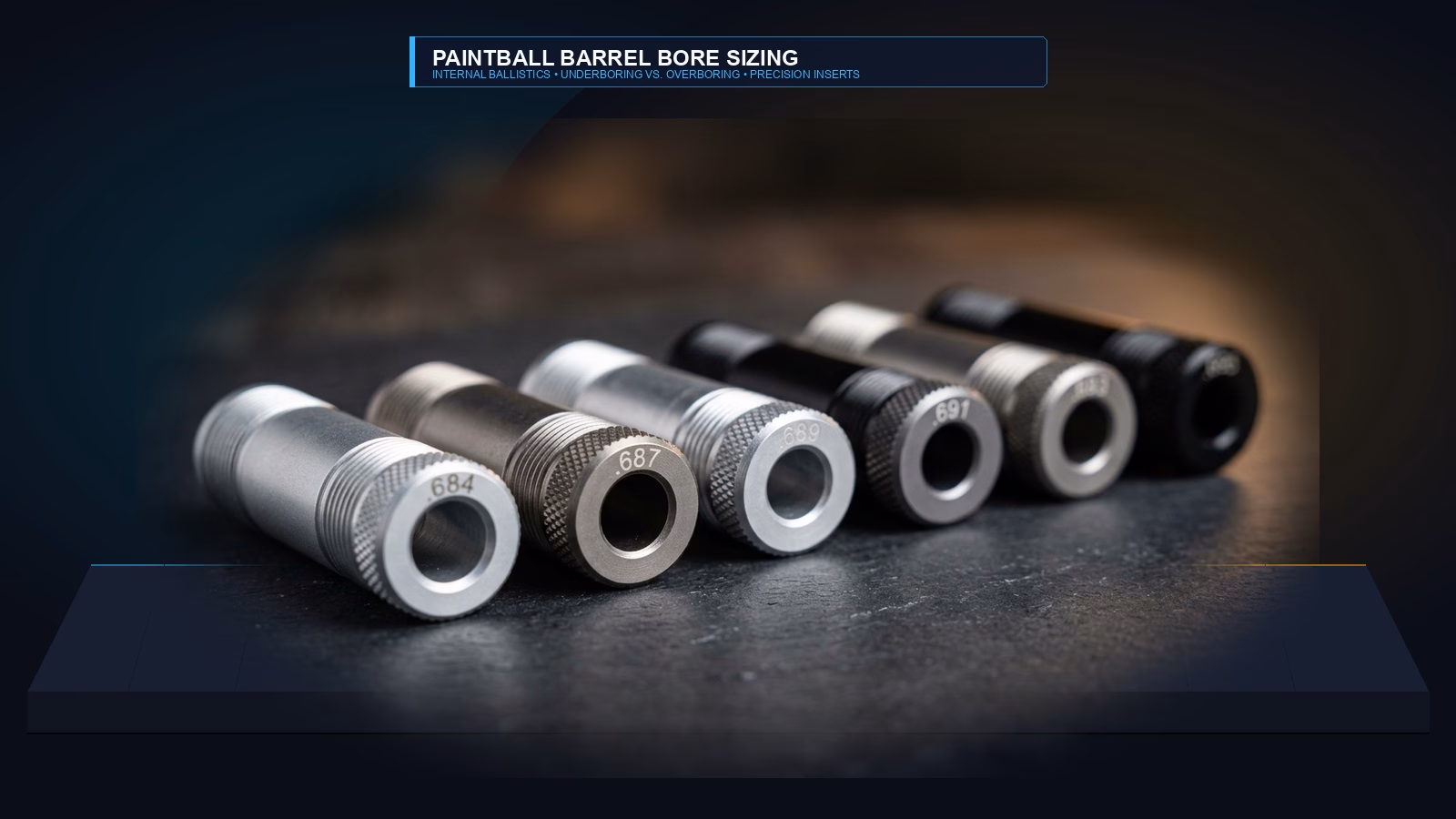 What is paintball barrel bore size precision insert kit studio photography