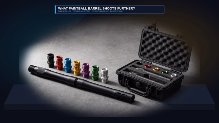 What Paintball Barrel Shoots Further? The 300 FPS Physics Truth & Backspin Guide (2026)