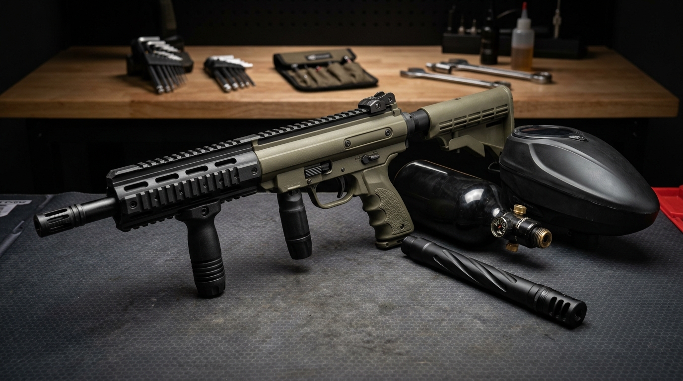 Tippmann Cronus Basic Paintball Marker Armorer Upgrade Staging Bench 2026